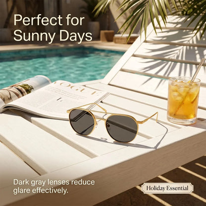 UV400 Protection Oval Sunglass Men Luxury Metal Frame Sunglasses Women Trendy Fashion Glasses Dropshipping Gafas De Sol Hombre