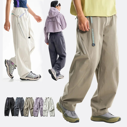 Ultra Loose Lightweight Outdoor Functional Pants Men Women Waterproof Quick Dry Techwear Wide Leg Cargo Pant Track Trouser