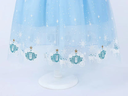 Cinderella Dress Kids Halloween Party Girls Princess Cosplay Costume Dress Up Carnival Christmas Fancy Children Clothing