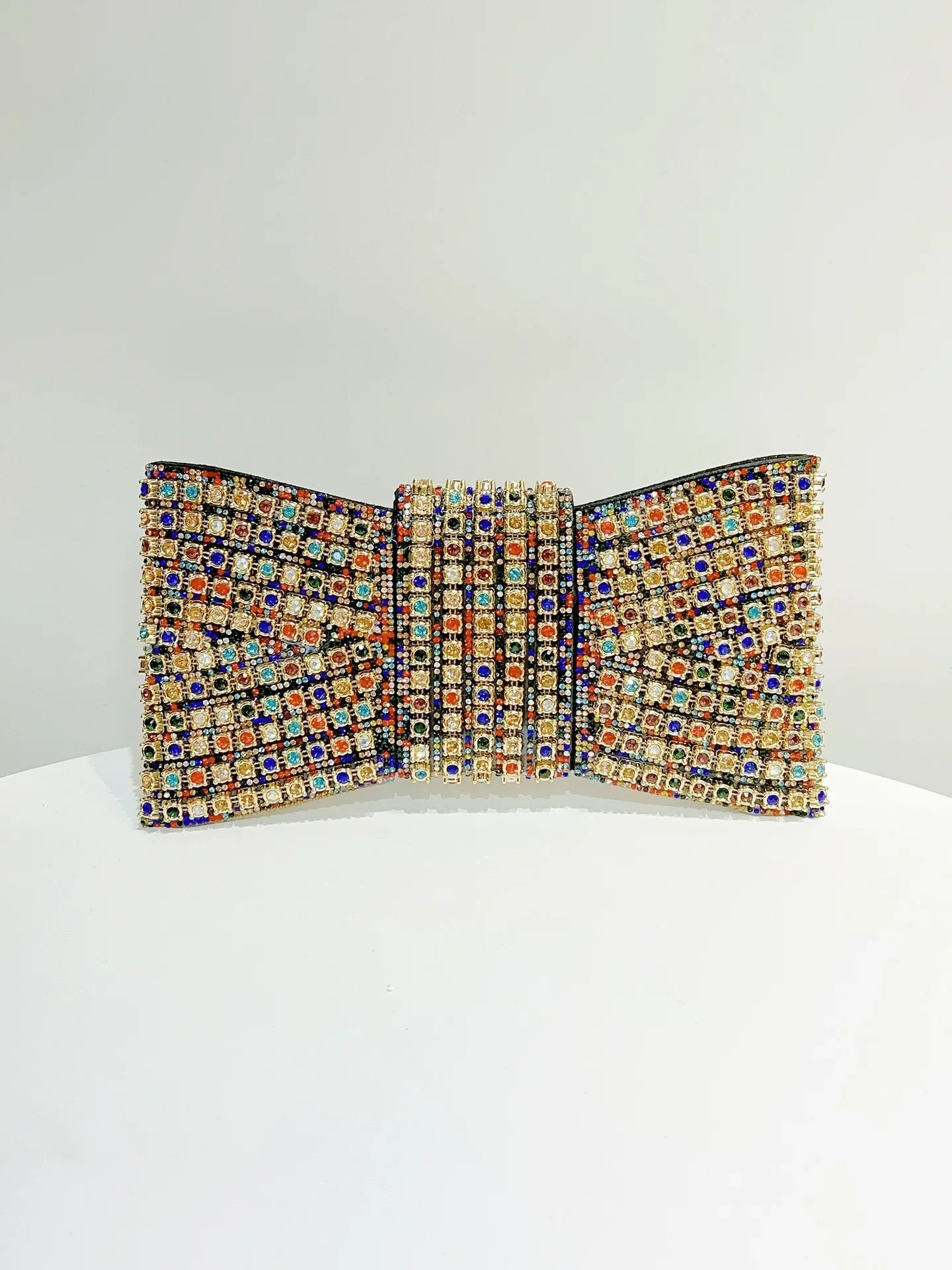 2025 Luxury Bow Design Sequin Dinner Clutches Metal Chain Shoulder Bag Wedding Reception Storage Bag Haute Banquets Evening Bags