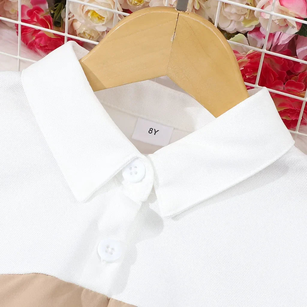 2025 Vintage Elegant Kids Girl Dress Summer Short Sleeves School Graduation Birthday Party Children Dresses 7 8 9 10 11 12 Yrs