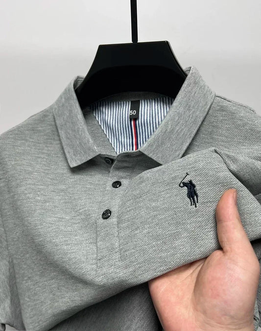 High end brand 100% cotton short sleeve polo shirt men luxur pony embroidery comfort breathable fashion T-shirt summer new top