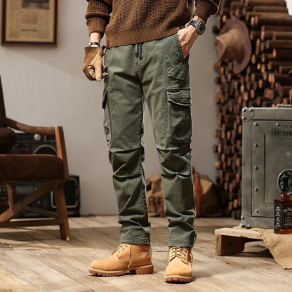 New Men Fashion Military Cargo Army Pants Slim Regualr Straight Fit Cotton Multi Color Camouflage Green Yellow Trousers BL7606