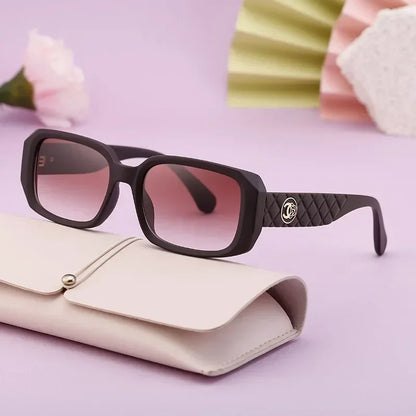 New Luxury Designer UV400 Sun Glasses for Women Men Trendy Rectangle Sunglasses Ladies Retro Fashion Cool Gafas De Sol Sunglass