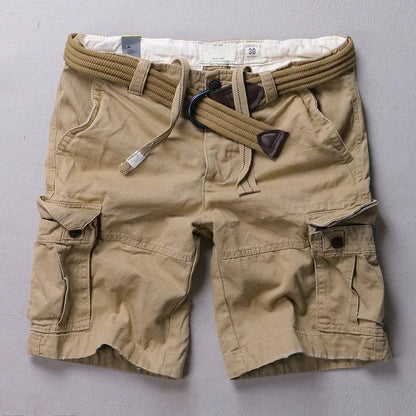 Cargo Short Men 2024 Fashion Luxury Brand Designer Summer Quality Breeches Bermuda Male Cotton Multi Pocket Retro Casual Shorts