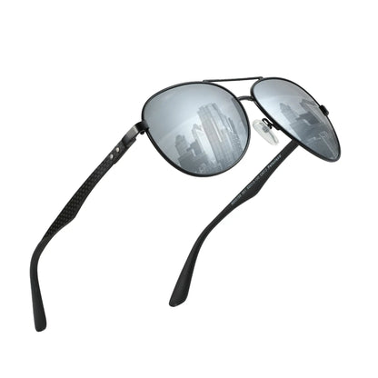 Hot Sale Carbon Fiber Polarized Sunglasses Pilot Shade for Men Uv Protection Fishing Driving Golf