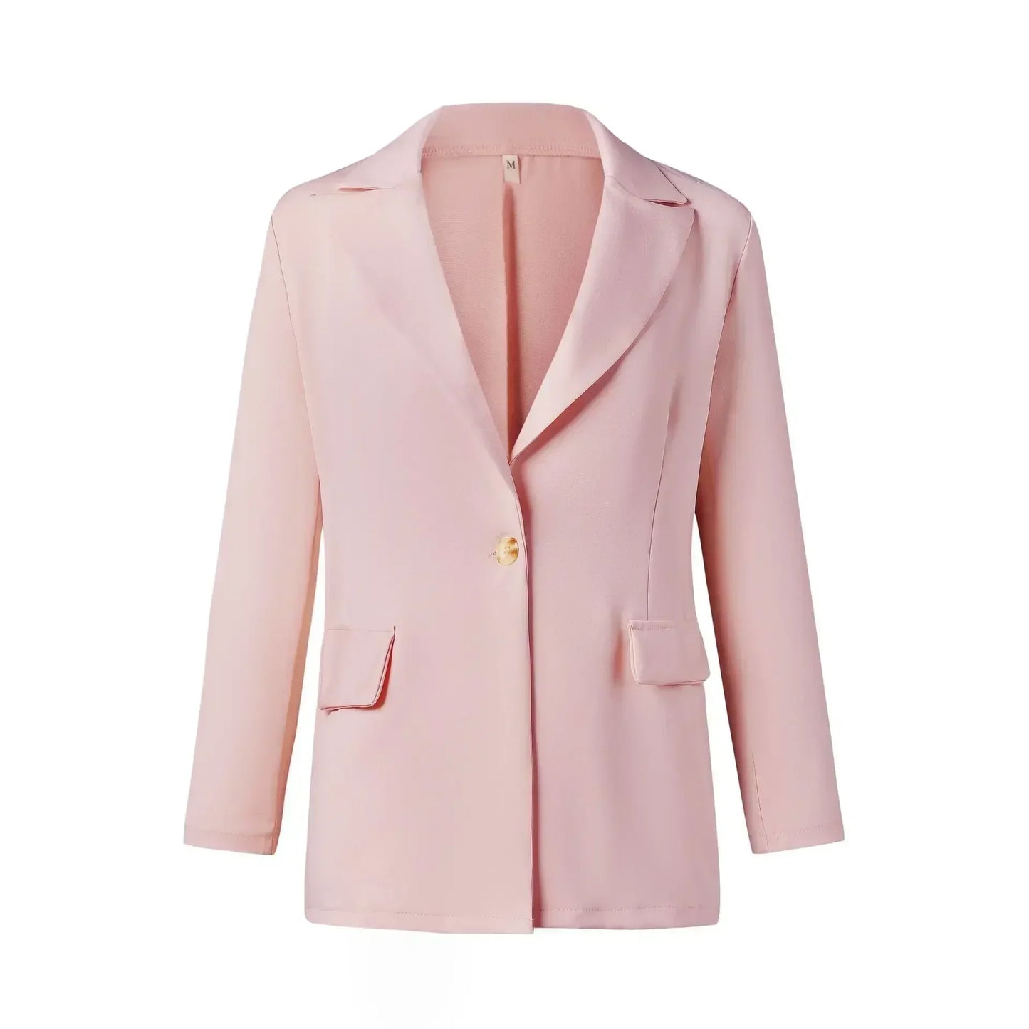 Women's S-2XL Plus Size New Style Temperament Long Sleeve Slim Fit Single Button Solid Coat Small Suit