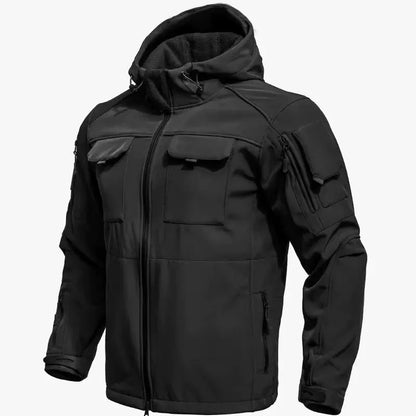 Men's Tactical Military Winter Autumn Fleece Waterproof Jackets Sports Hiking Camping Climbing Outdoor Hood Coat Hunting Combat