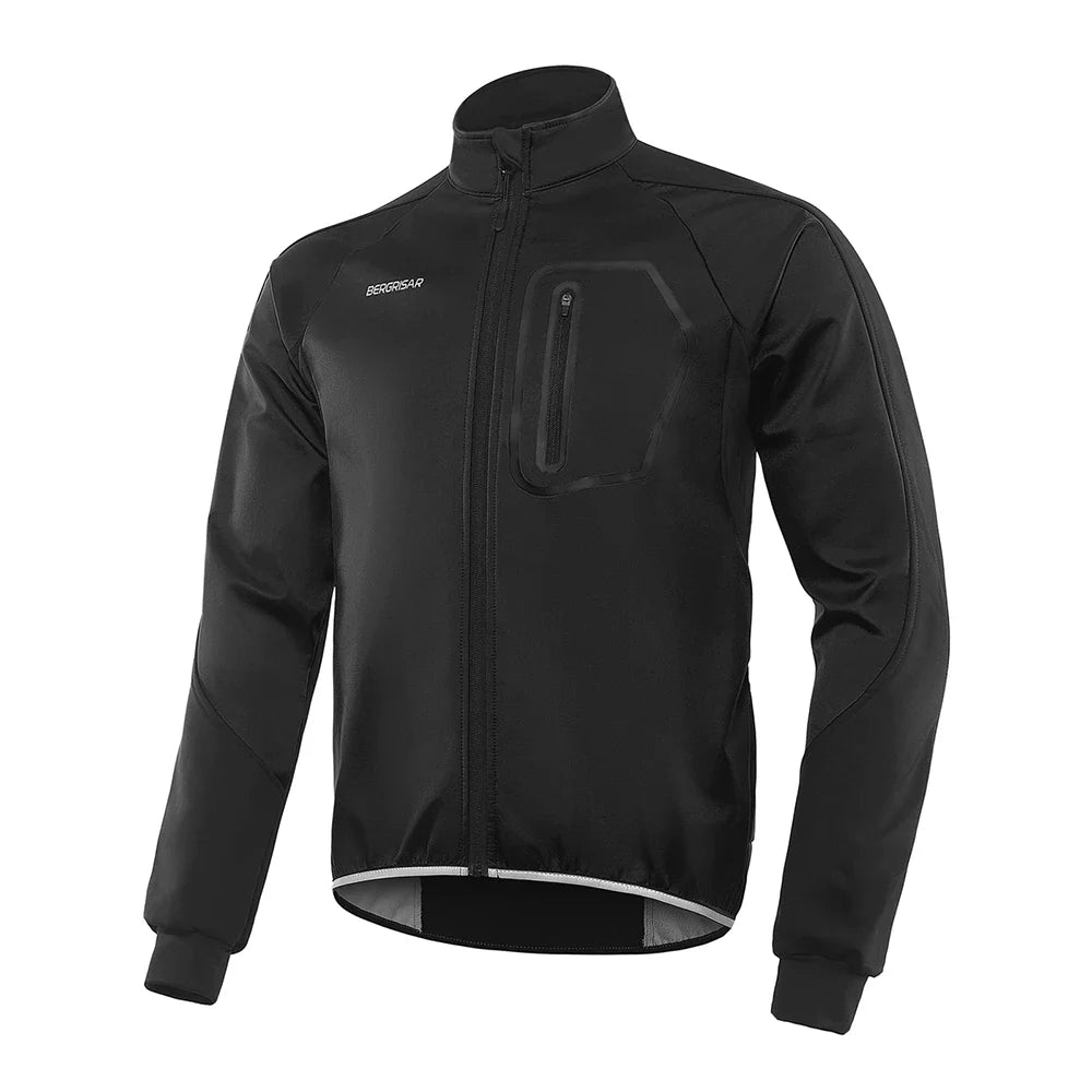 Winter Men's Cycling Jacket Bicycle Softshell Fleece Thermal Motorcycle Windbreaker Raincoats Bike Outdoor Sport BG011
