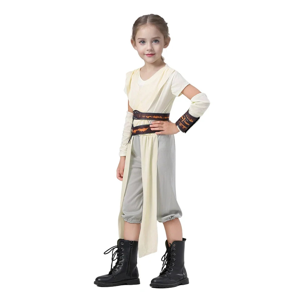 Girls Galaxys Edge Skywalker Warrior Suit Full Set Outfit Halloween Cosplay Costume