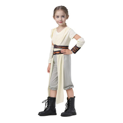 Girls Galaxys Edge Skywalker Warrior Suit Full Set Outfit Halloween Cosplay Costume