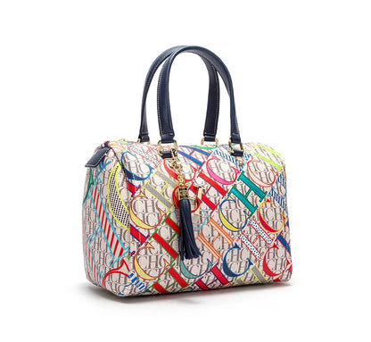 Colorful Print Design Spacious New-Style Women's Tote Bag Unique Prints Fashionable Women's Clutch Bag