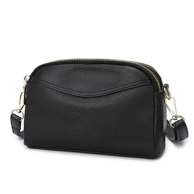 100% cowhide Womens New Korean Fashion Ladies Shoulder Bag Trend Handbags Retro Designer Luxury Female Totes Handbag for Girls