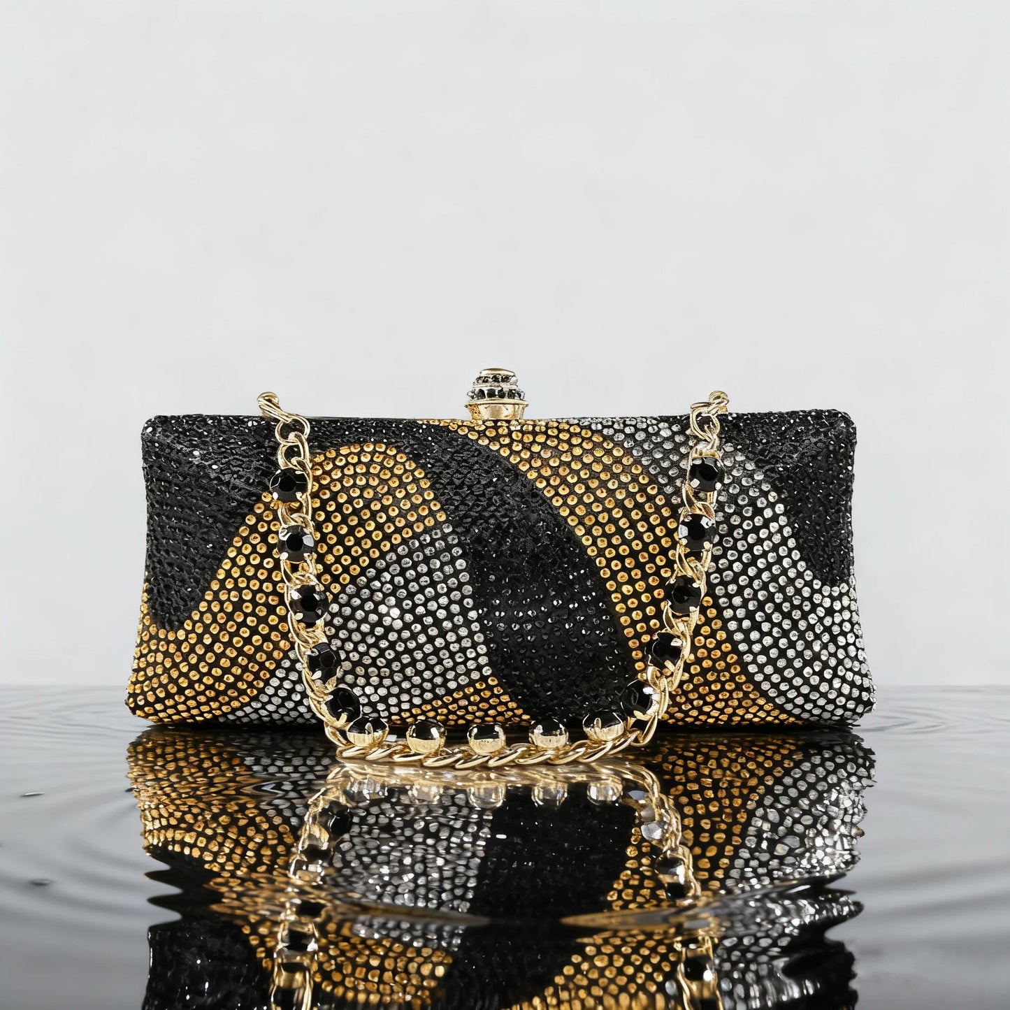 Festive Elegance Spot Goods Dazzling Heels and Chic Long Bag Clutch Perfect Combination Of Shoes And Bag for Special Occasions