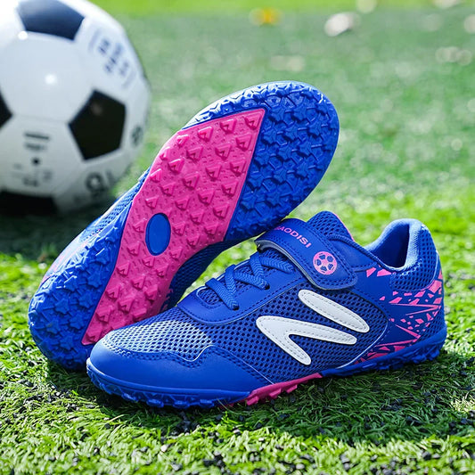 Kids Soccer Shoes FG/TF School Football Boots Boys Girls Cleats Grass Sneakers Child Outdoor Athletic Training Sports Footwear