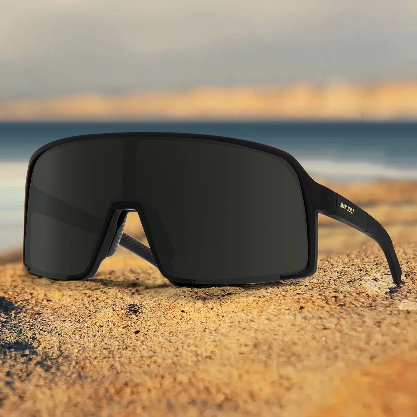 Polarized Sunglasses for Men Women, Windproof Outdoor Sports Cycling Running UV400 Protection Sun Glasses 8133