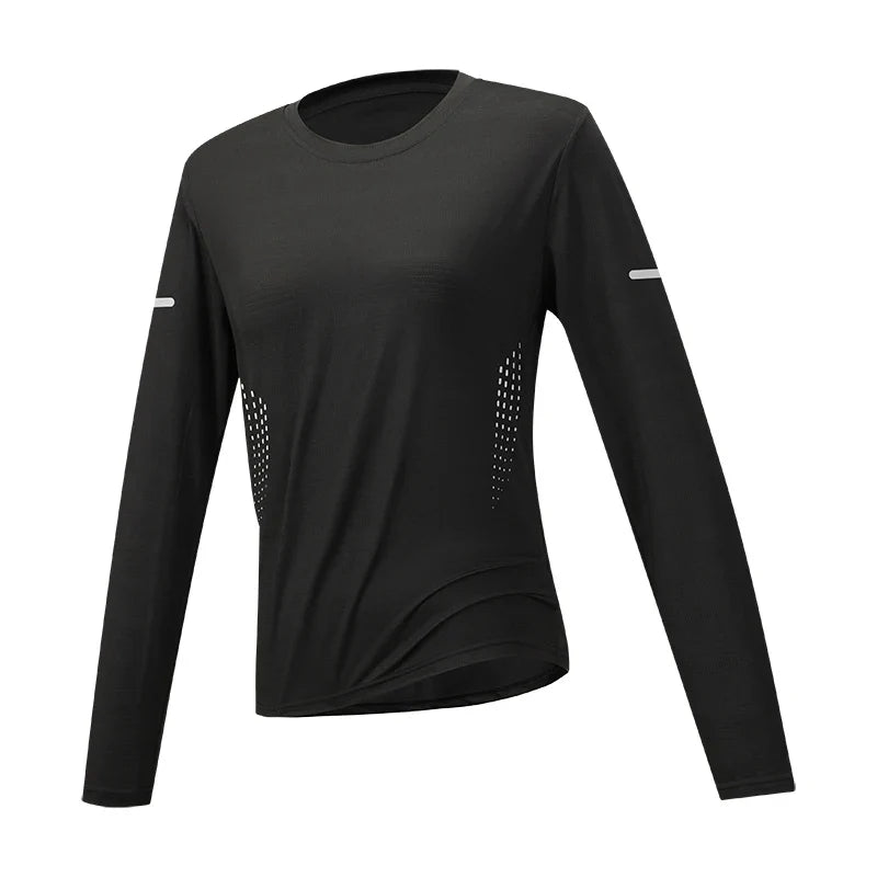 Women's Hiking Quick Drying T-shirts Breathable Camping Running Fishing Soft Elasticity Long Sleeve Tees Summer Autumn