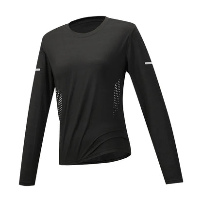 Women's Hiking Quick Drying T-shirts Breathable Camping Running Fishing Soft Elasticity Long Sleeve Tees Summer Autumn