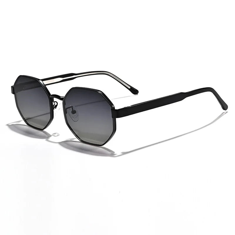New Fashion Polygon Metal Frame Sunglasses  Women Sunglasses Men Luxury Brand Design Sun Glasses Women Mirror Gafas De Sol UV400