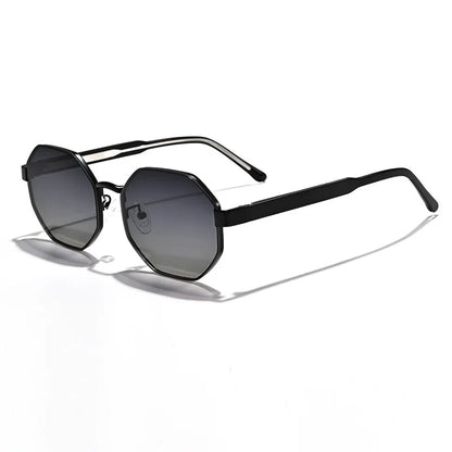 New Fashion Polygon Metal Frame Sunglasses  Women Sunglasses Men Luxury Brand Design Sun Glasses Women Mirror Gafas De Sol UV400