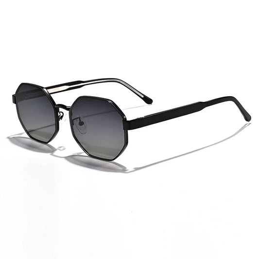 New Fashion Polygon Metal Frame Sunglasses  Women Sunglasses Men Luxury Brand Design Sun Glasses Women Mirror Gafas De Sol UV400