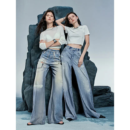 Women Denim Jean 2025 Spring New Long Pants 8518053