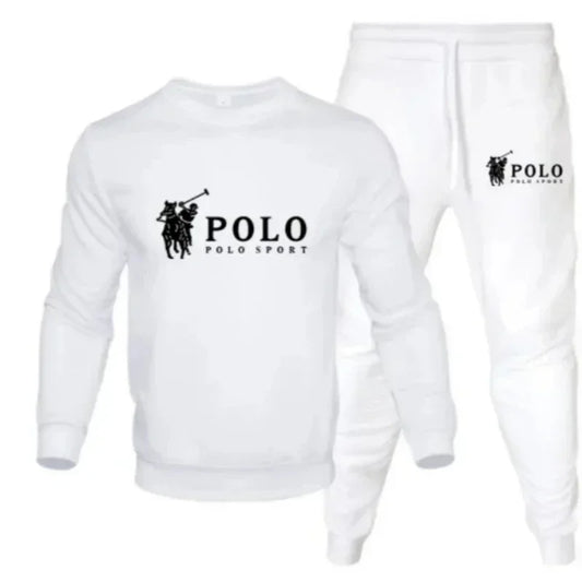 Men's autumn  winter set Round-neck sweatshirt and jogging pants Fashionable outdoor fitness and leisure for autumn and winter