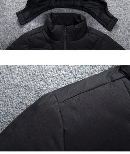 '-20 Degree Down Jacket Male Winter Parkas Men White Duck Down Jacket Hooded Outdoor Thick Warm Padded Snow Coat Oversize M-4XL