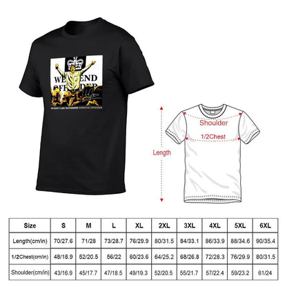 We Don't Like Outsiders Weekend T-Shirt hippie clothes heavyweights men graphic t shirts