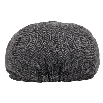 Retro Newsboy Caps Men British Painters Hats Autumn Winter Berets Herringbone Flat Cap Hip Hop Berets
