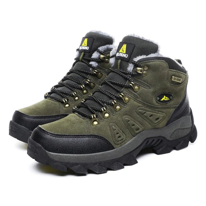 36-48 Autumn Winter Men Women Ankle Boots Leather Tactical Shoes New Plus Anti-Skidding Classical Walking Footwear Summer Hiking