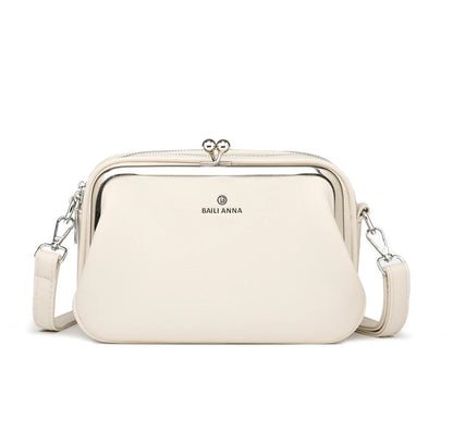 Elegant Shoulder Bag for Women Soft Leather Crossbody Bags Designer Multiple Pockets Messenger Bag Ladies Purses and Handbags
