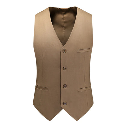 Vest for Men 17 Colors Solid Color Slim Single Breasted Waistcoat Business Fashion Casual High Quality Men Clothing Suit Vests