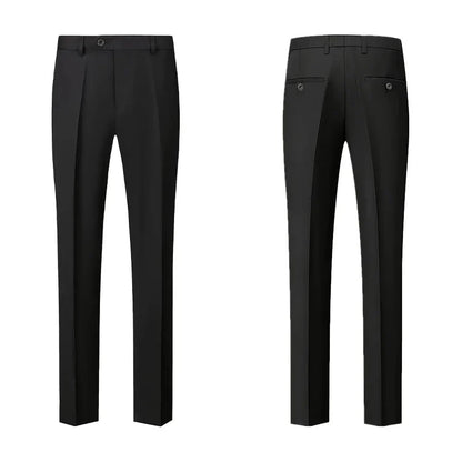 Two-piece Set Suit Men's Vintage Banquet Suit Chinese Style Suit Double Breasted Blazer Metal Buttons Dress Pants Wedding Galas