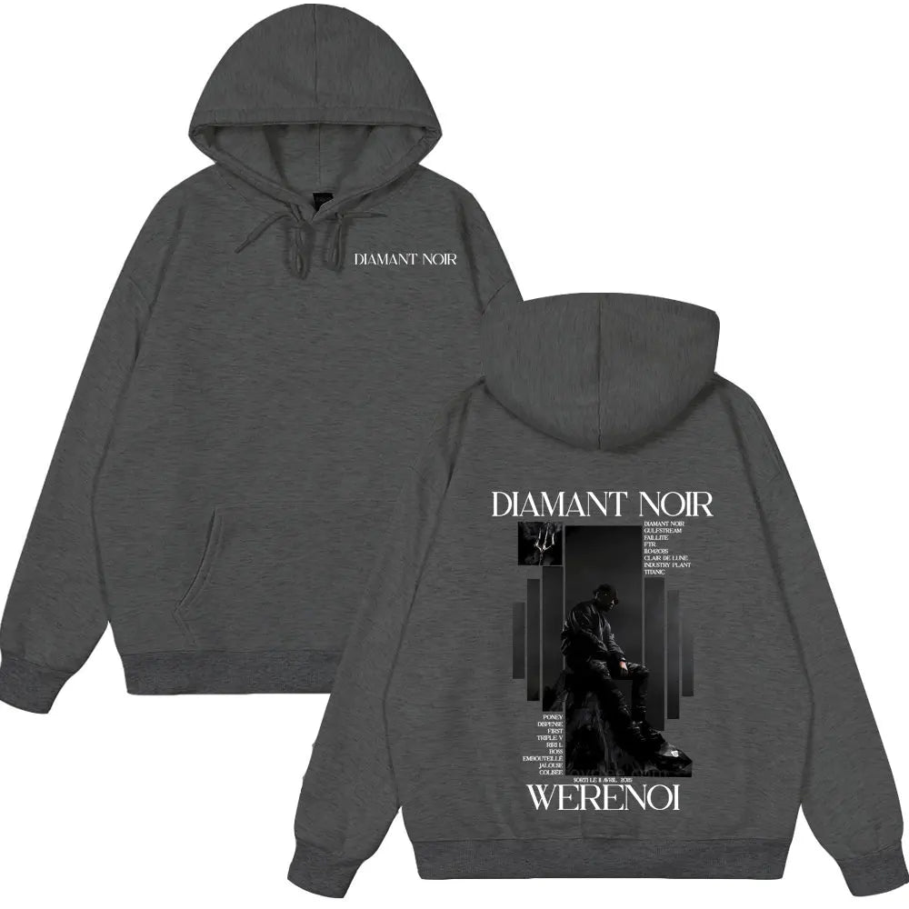 Hot Sale Hoody Rapper WeRenoi Diamant Noir Album Wear Men Women Hip Hop Fashion Clothing Male Cotton Clothes Vintage Streetwears