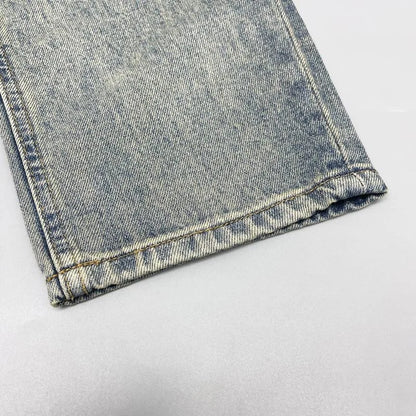 Spring and Autumn New Fashion Trend Printed Straight Leg Vintage Denim Pants Men's Casual Loose Sports High Quality Pants 28-36