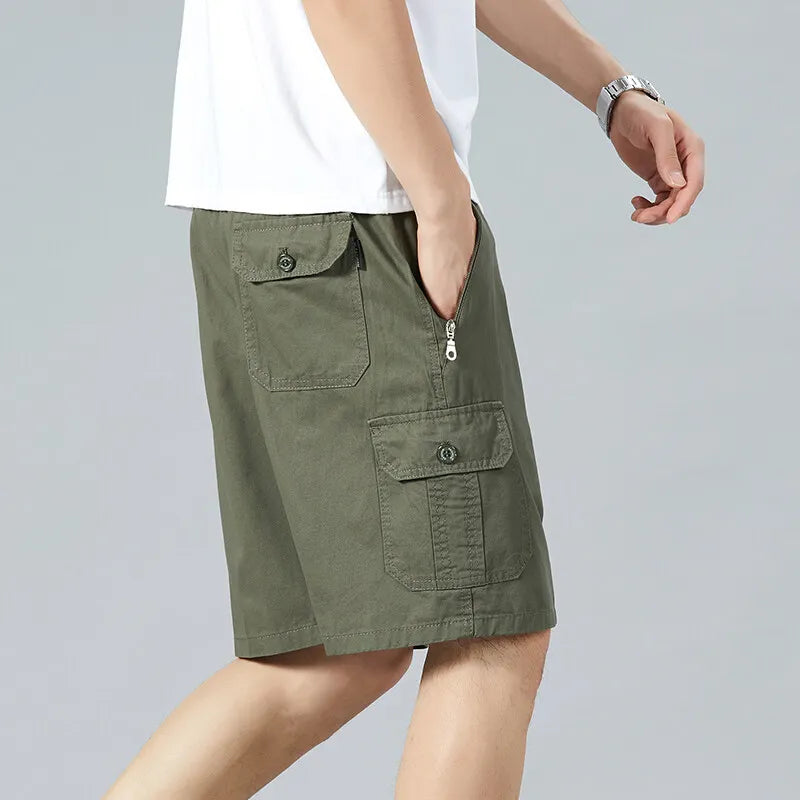 Men's Quick Dry Cotton Short Relaxed Fit Casual Sweat Shorts Joggers Big Size 6XL Man Beach Print Shorts Swimsuit
