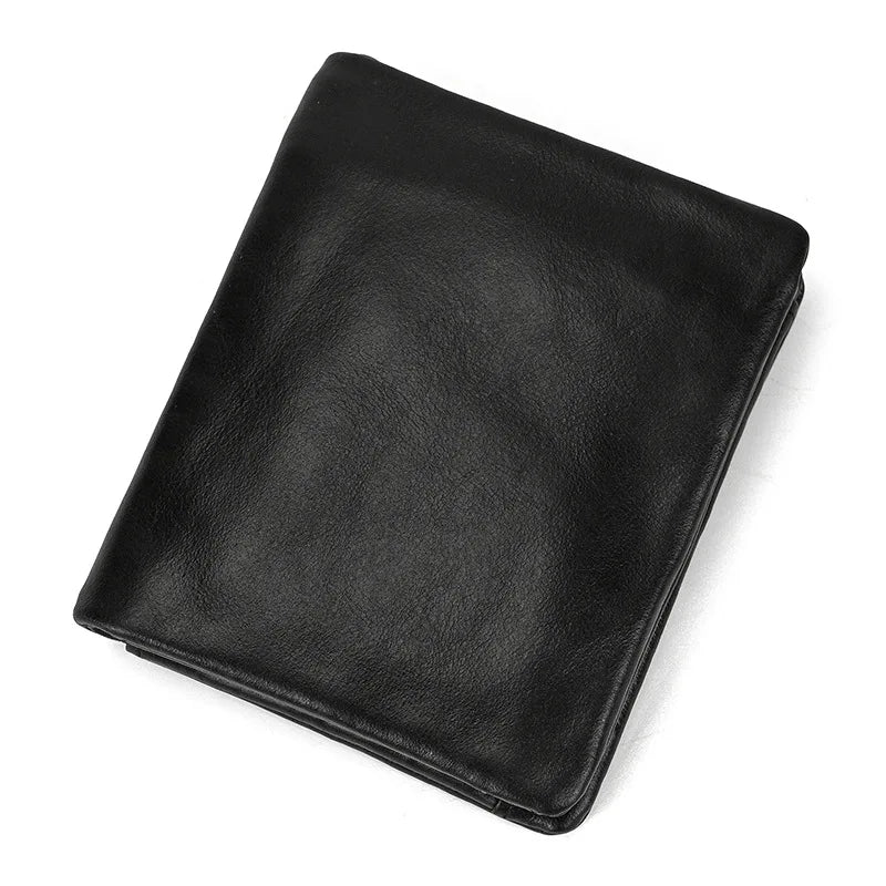 Men Card Holder Geestock Men's Wallet Rfid Credit Card ID Short Wallet Fashion Multi Card Retro Cowhide Coin Purse Casual wallet
