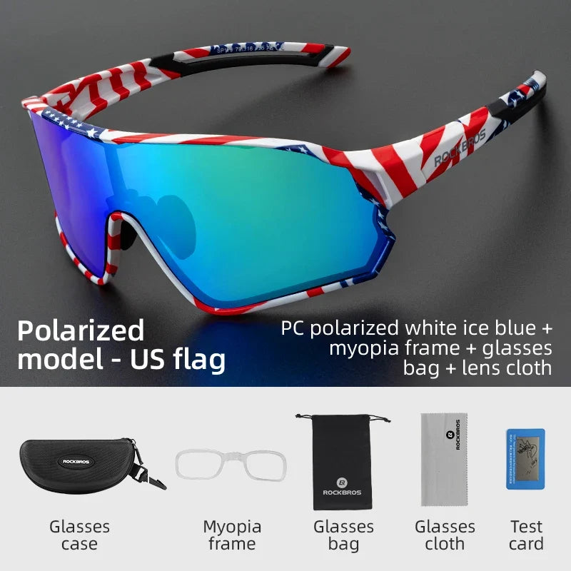 Polarized Glasses UV400 Sunglasses Sport Protection Glasses Bicycle Eyewear Outdoor Hiking Camping Golf Cycling Goggles