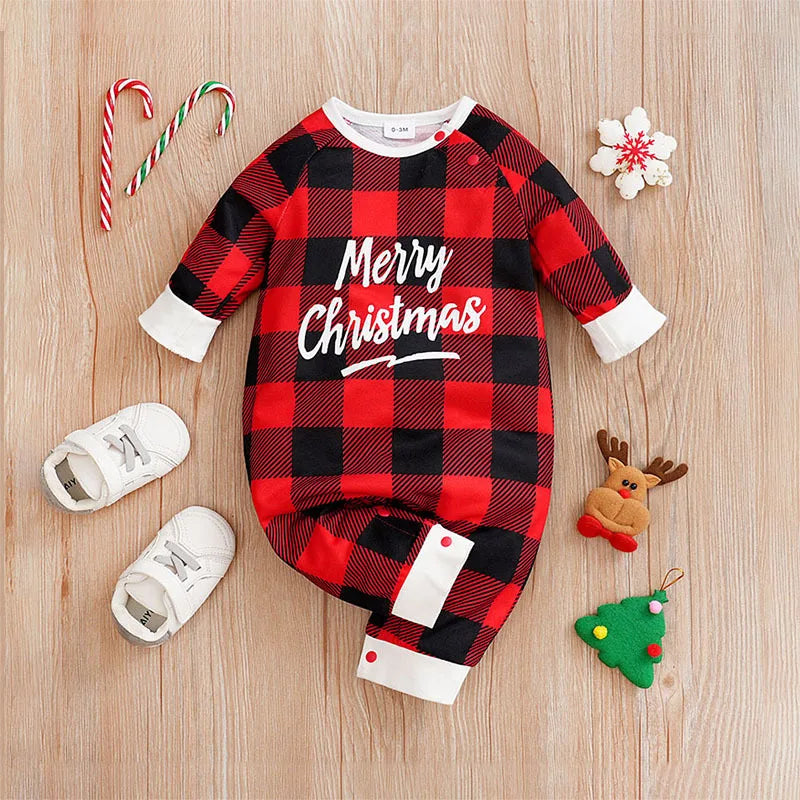Prowow 0-18M Baby Christmas Costume Cartoon Deer Jumpsuit With Santa Hat Christmas Baby Romper For Newborn New Year Costume