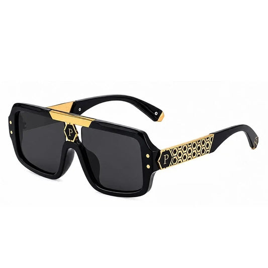 New Fashion Brand Luxury Designer 2026 Sunglasses Men Women Vintage Oversized Punk Shades Glasses Trendy Steampunk Sunglasses