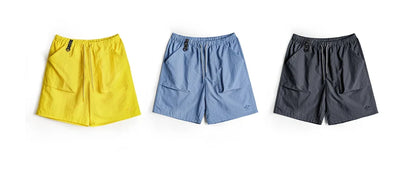 Summer Men's Casual Shorts Outdoor Workwear Straight Fit Multi-pocket Sports Shorts Mid-Rise Elastic Waistband Pants