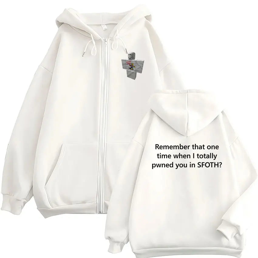 Funny Blame John Meme Zipper Hoodie Shedletsky Forsaken Fashion Autumn/Winter Sweatshirt Men Women Casual Oversized Coats Hoody