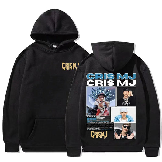 Rapper CRIS MJ Album Tour 2025 Graphic Hoodies Men's Women Fashion Hip Hop Streetwear Sweatshirts High Quality Bodywarmer Hoodie