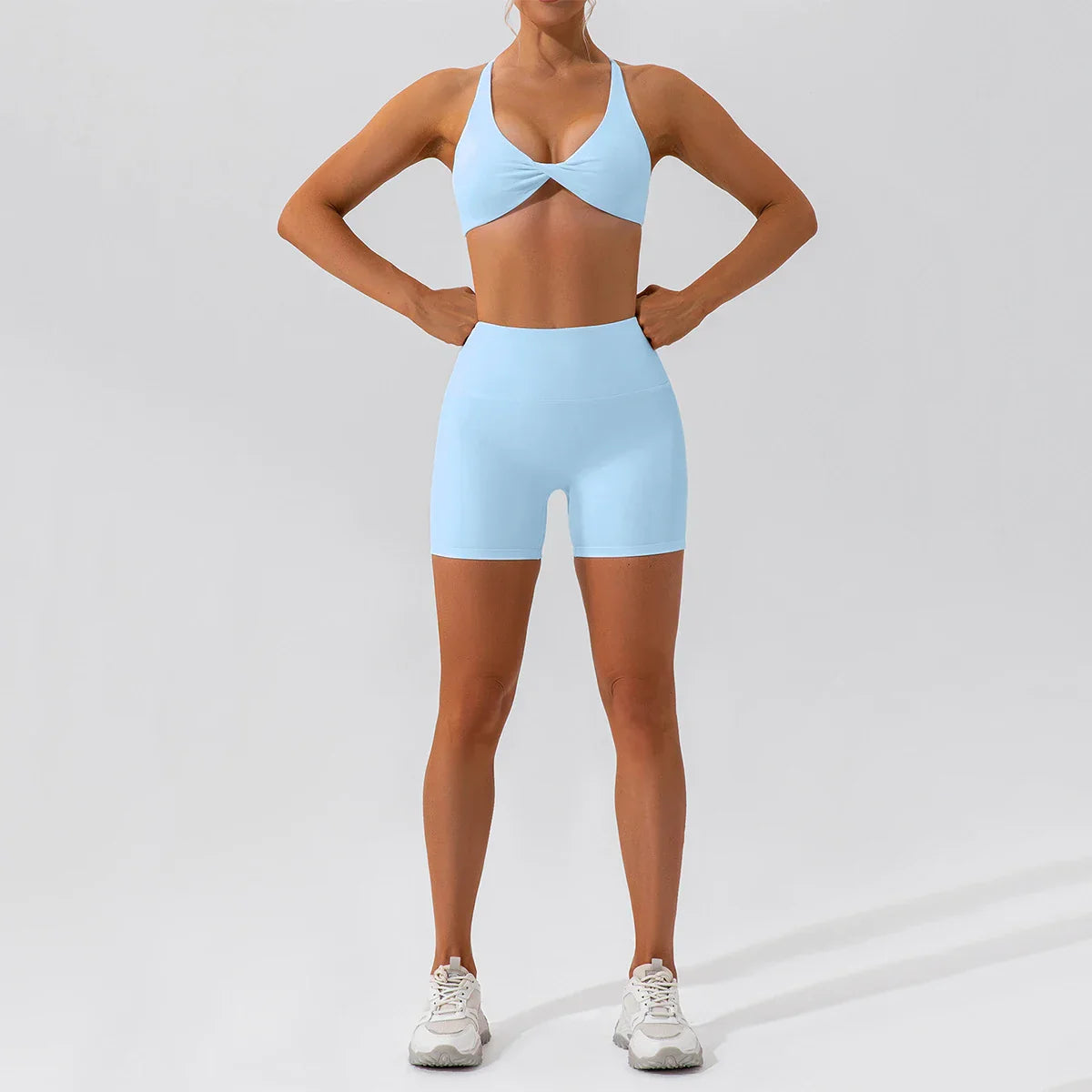 Summer 2PCS Yoga Suit Sports Set Women Quick-Dry Gym Set Women Tracksuit Running Workout Long Sleeve Sports Shirt Yoga Clothing
