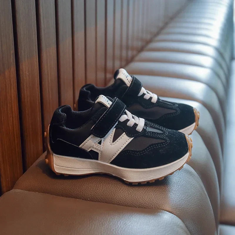 Children Tennis Shoes Patchwork Versatile Boys School Basketball Shoes Kids Fashion Causal Girls Outdoor Sneakers Breathable