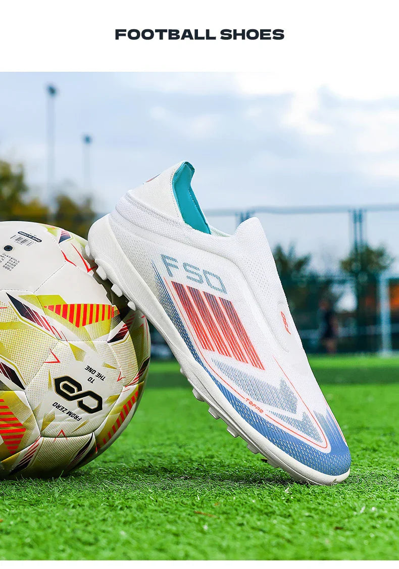 New Men's Soccer Shoes Sport Ultralight Football Boots Turf Comfortable Fg Grass Cleats Futsal Non Slip Outdoor Adult Non-Slip