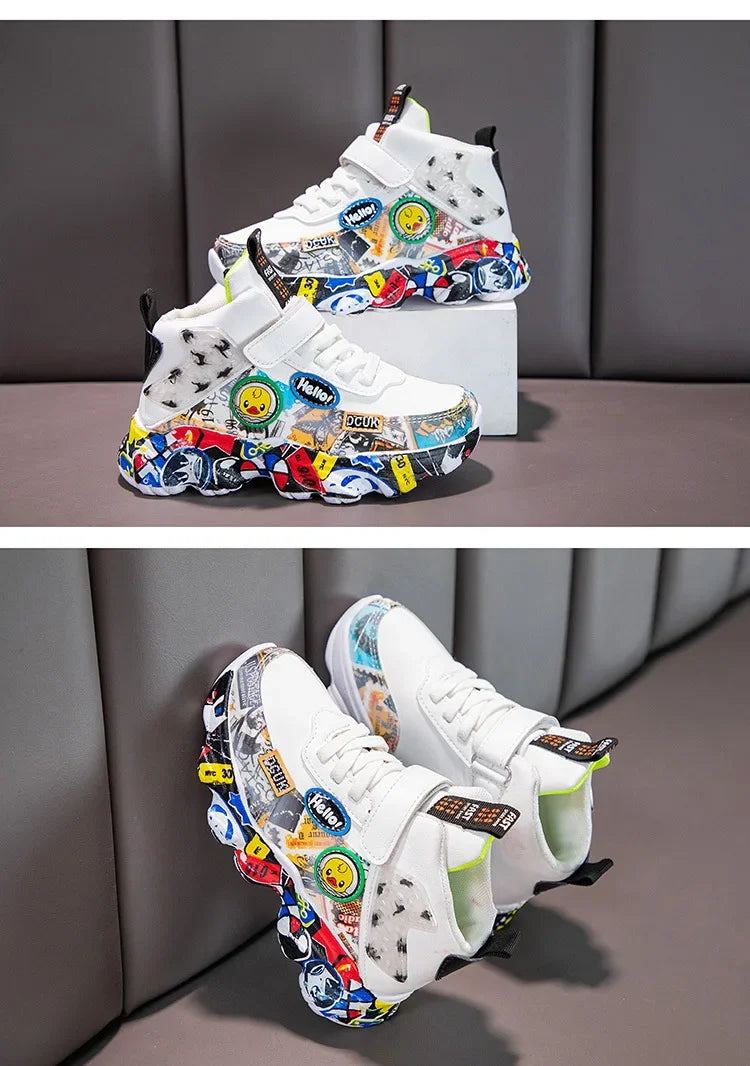 Spring Fall Kids Shoes Boys Girls Child Sneakers High Quality Casual Sports Tennis Flats Winter Outdoor Running