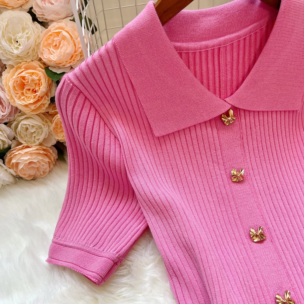 Brand Fashion Elegant Patchwork Knitted Long Dress Spring Summer Women Luxury Shirt Sweater Dress Lady Party Vestido