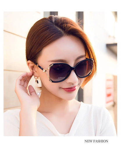 2026 Fashion High-End Women's Polarized Sunglasses Oversize Mode Retro Sunglasses Glasses Outdoor Sun Protection UV Protection